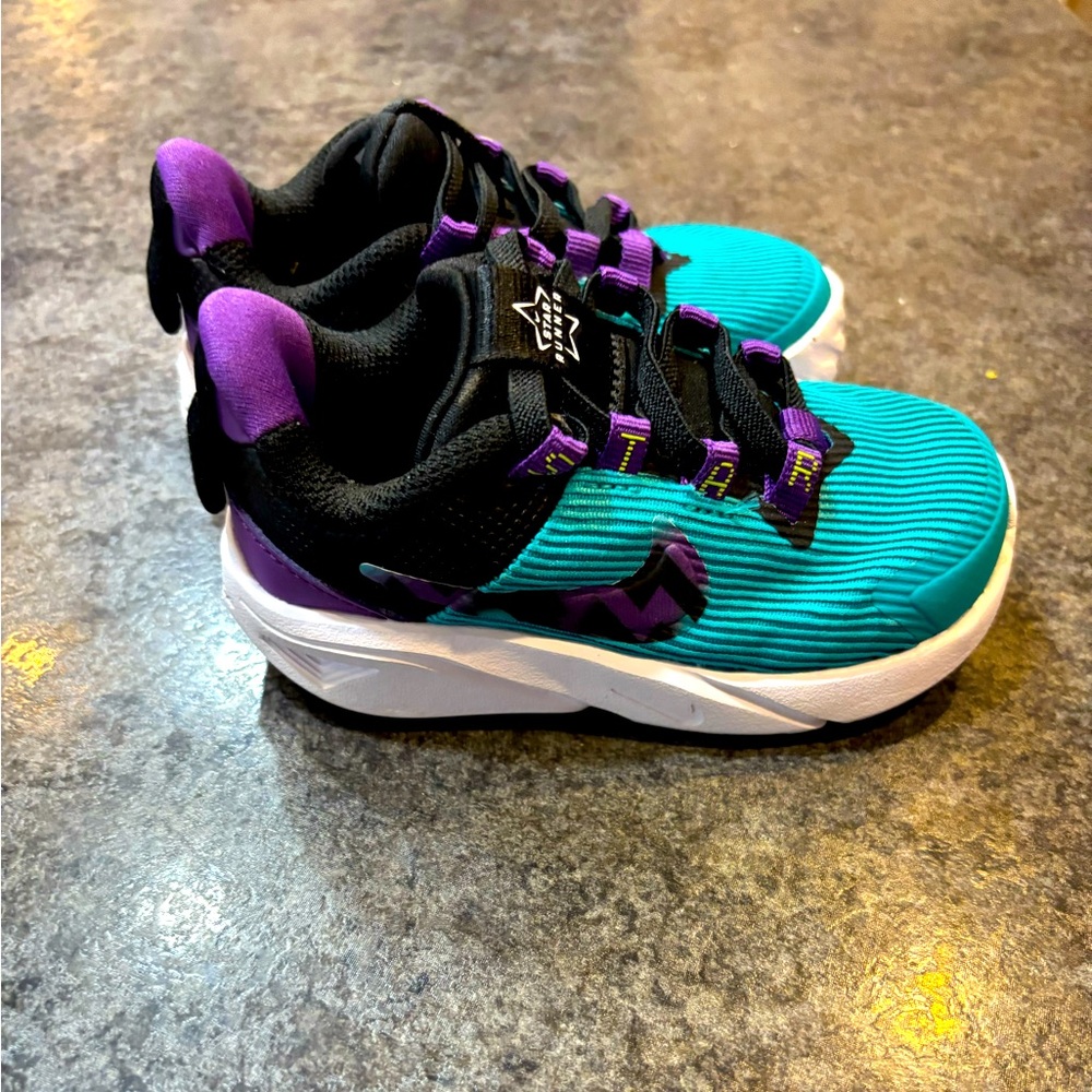 Kids' Teal and Purple Sneakers